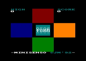Minisenso (UK) (1992) (PD) screen shot title